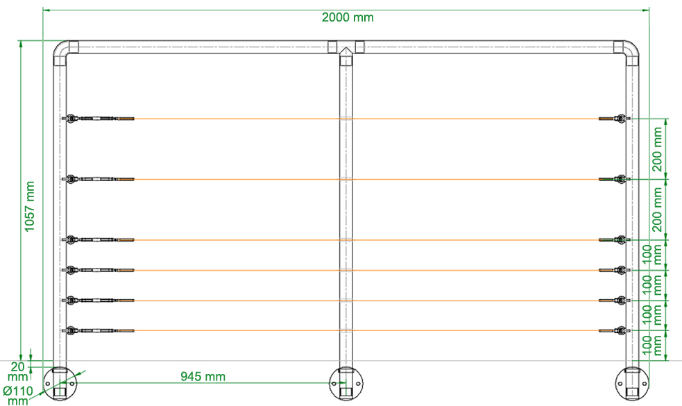 Garde corps inox